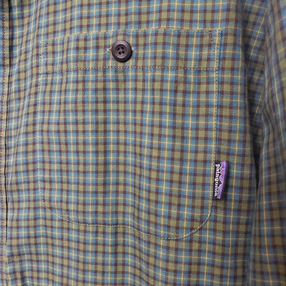 Patagonia One Pocket Plaid Button Down Shirt Size Large - Picture 4 of 8